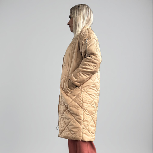 Piumino Beige Trapuntato 100g – Leggero, Chic, Sempre Pronto!